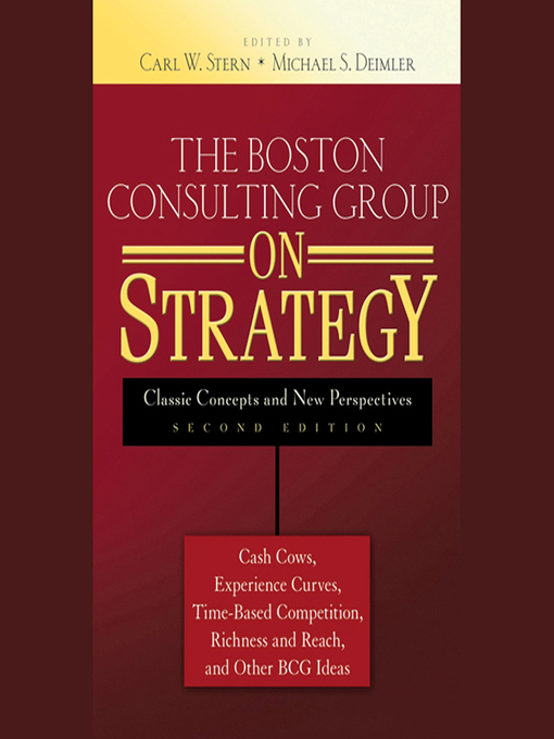 Title details for The Boston Consulting Group on Strategy by Michael S. Deimler - Wait list